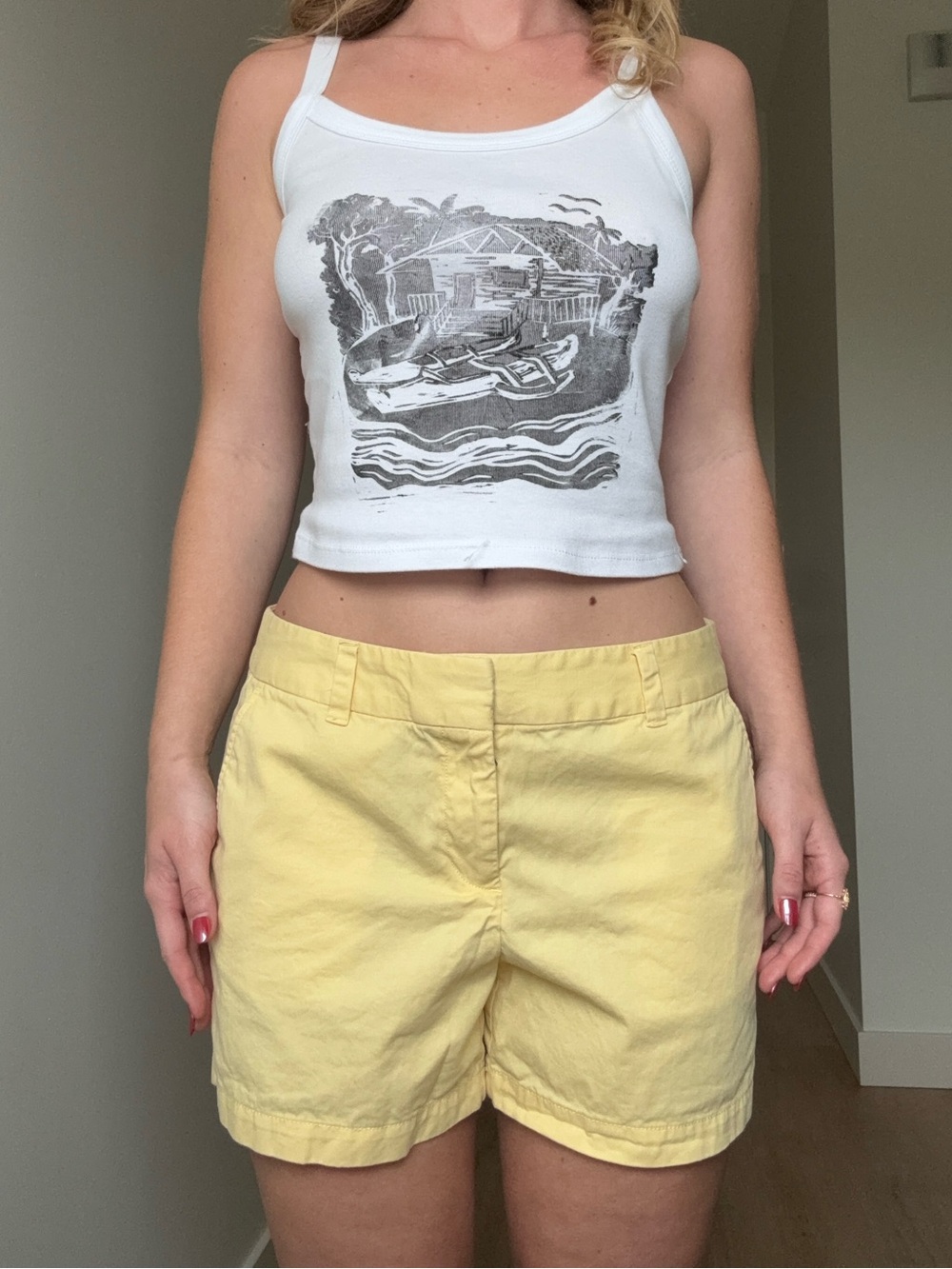 Ann Taylor Loft Butter Yellow Short